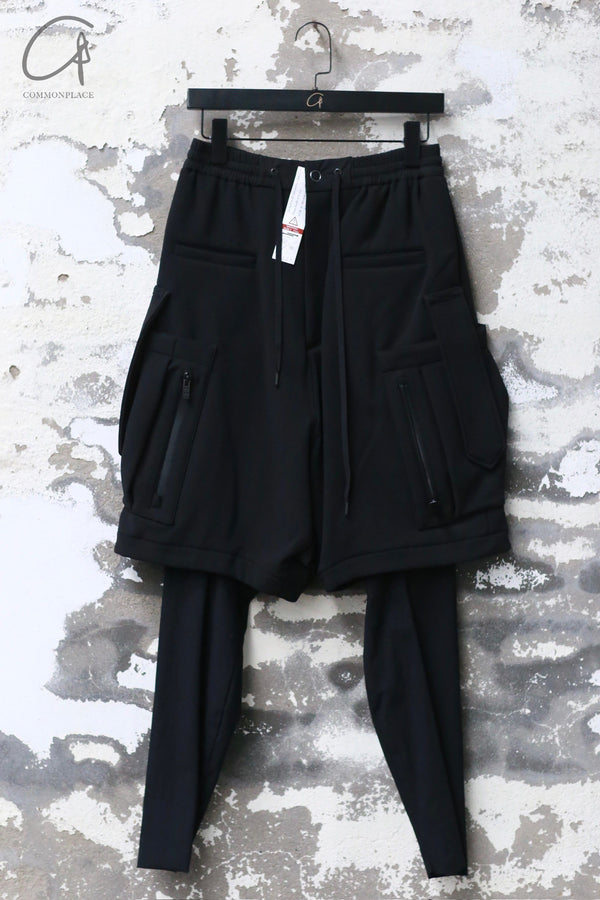 DEVOA 24 autumn and winter double-layer trousers DVA-PTE-CSMCL-HEI black PTE-CSMCL